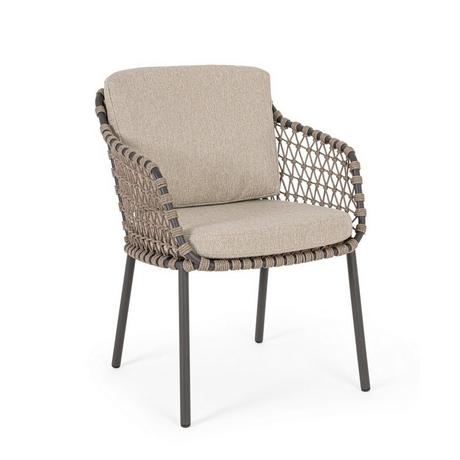 mutoni lifestyle Fauteuil de jardin Ivissa anthracite  