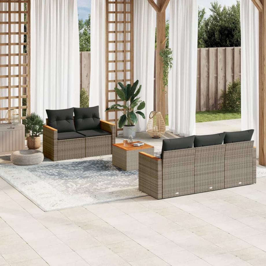 VidaXL Garten sofagarnitur poly-rattan  