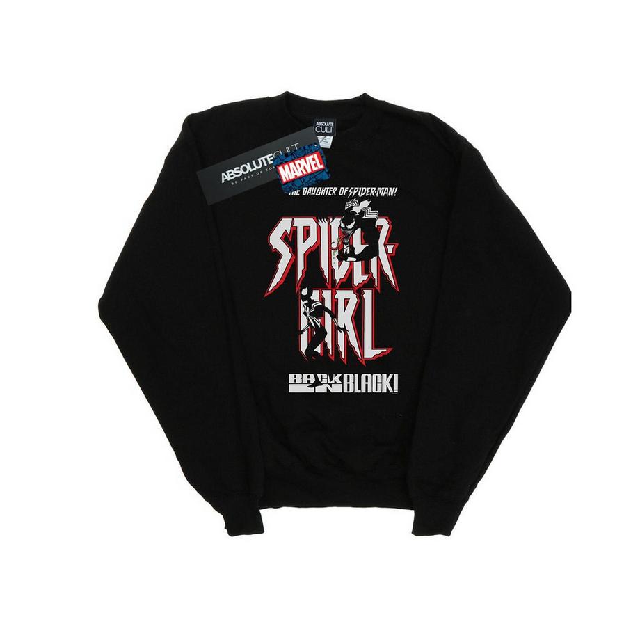 MARVEL Back In Black Spider-Girl Grafikdruck Sweatshirt  