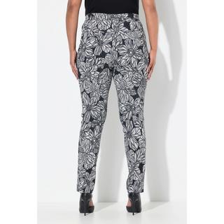 Ulla Popken Pantalon Sammy Jacquard Jambe Étroite Taille Élastique  