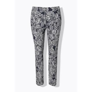 Ulla Popken Pantalon Sammy Jacquard Jambe Étroite Taille Élastique  