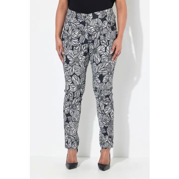 Pantaloni modello Sammy in jacquard con taglio della gamba aderente e cintura elastica