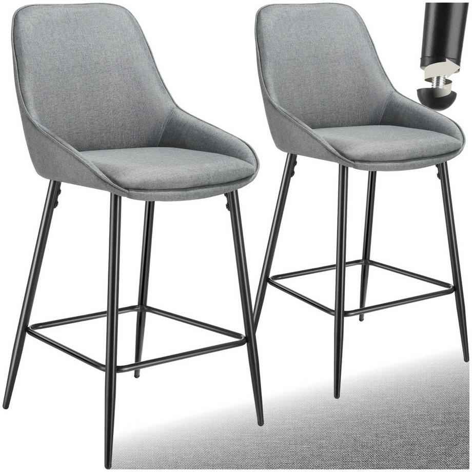 Chaise de bar SIERA rembourrée avec une housse douce