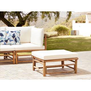 Beliani Ottoman de jardin en Bambou Boho CERRETO  