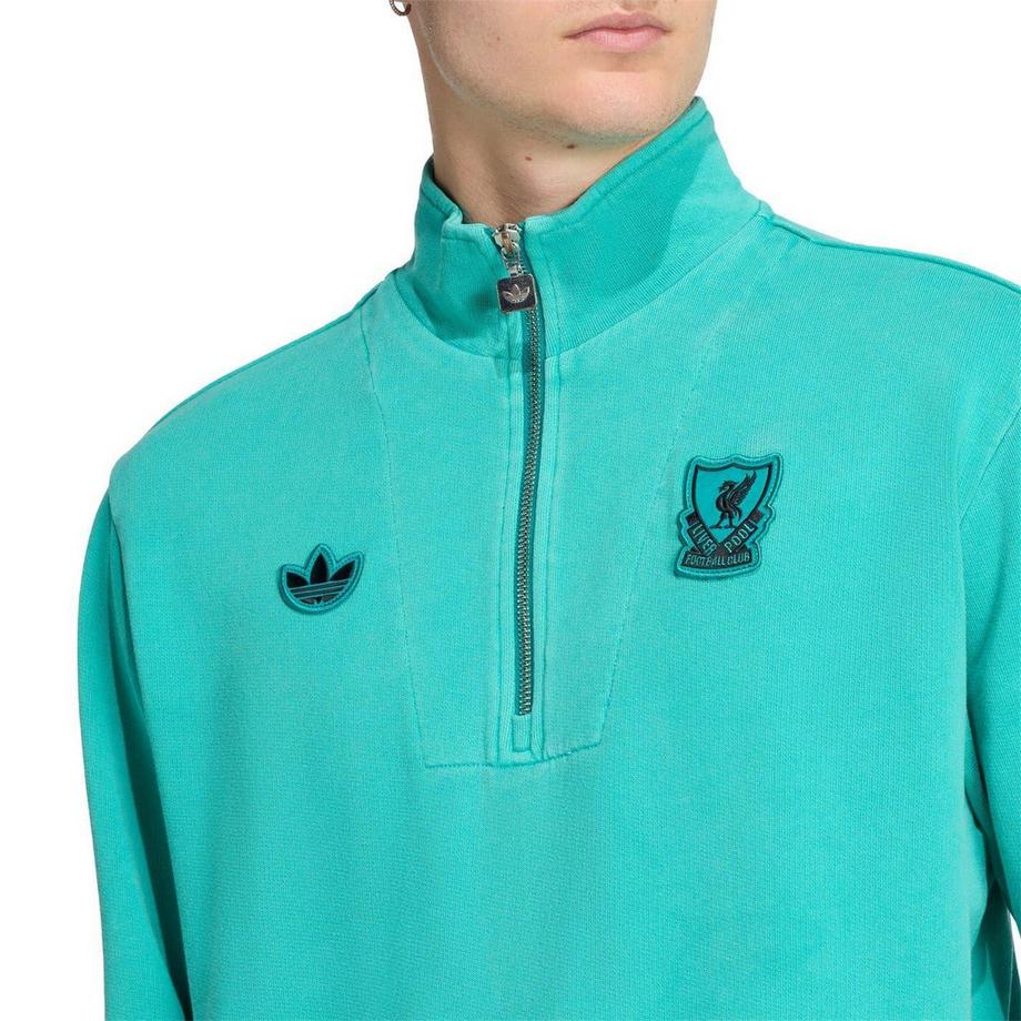 adidas Terrace Icons Oberteil, Mit Halbem Reißverschluss  