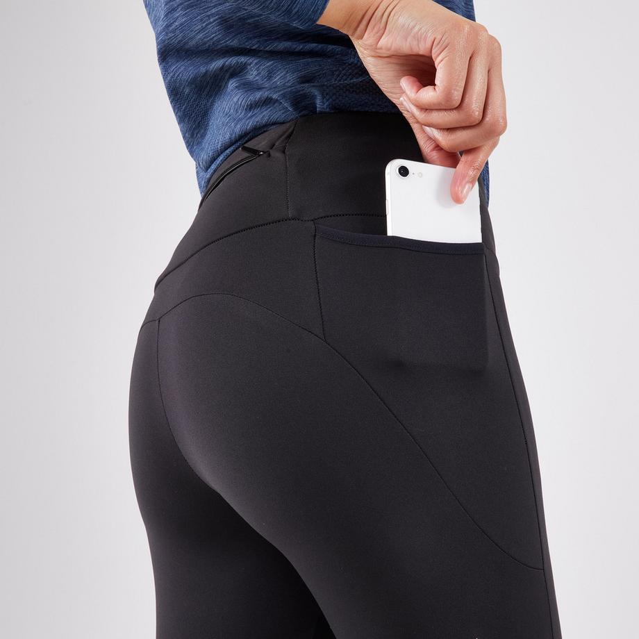 KIPRUN  Leggings running lungo donna caldo tessuto 