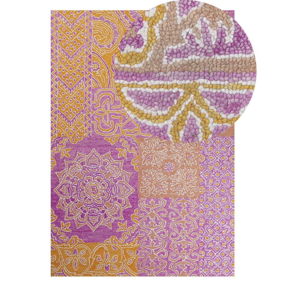 Beliani Tapis en Laine Rétro AVANOS  