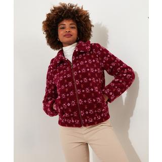 Joe Browns  Floral gemusterter Fleece-Kragenmantel 