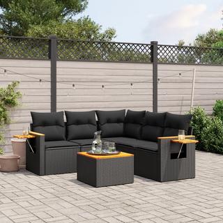 VidaXL set divano da giardino Polirattan  