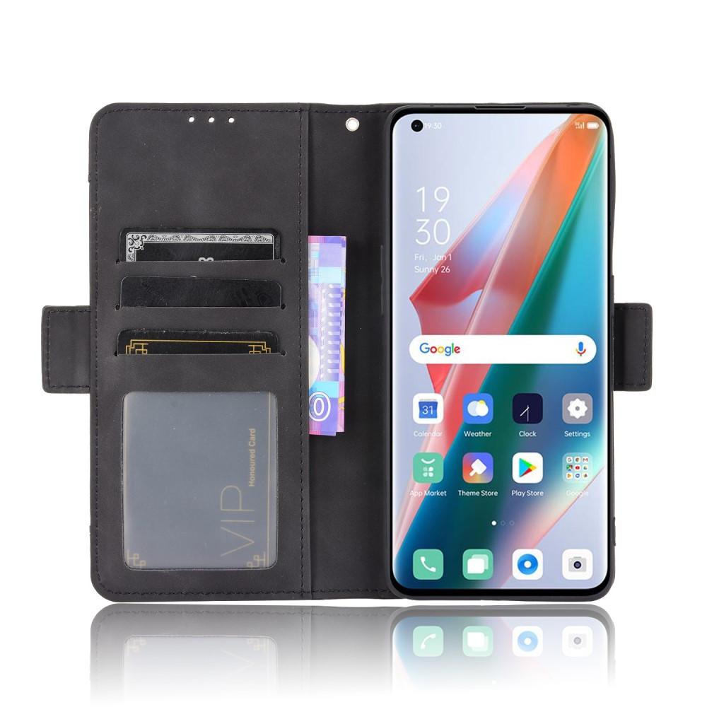 Cover-Discount  Oppo Find X3 Pro - Custodia Con Molti Scomparti Per Carte Di Credito 