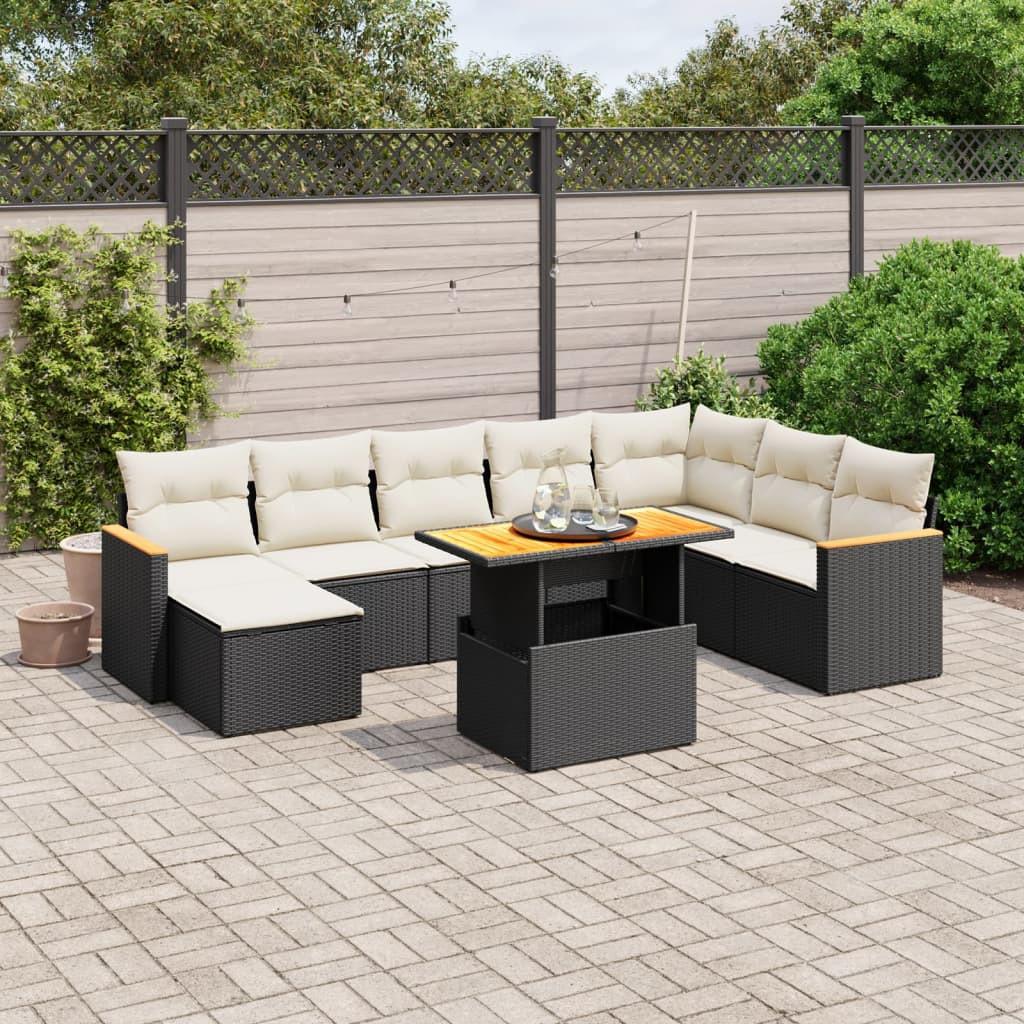 VidaXL set divano da giardino Polirattan  