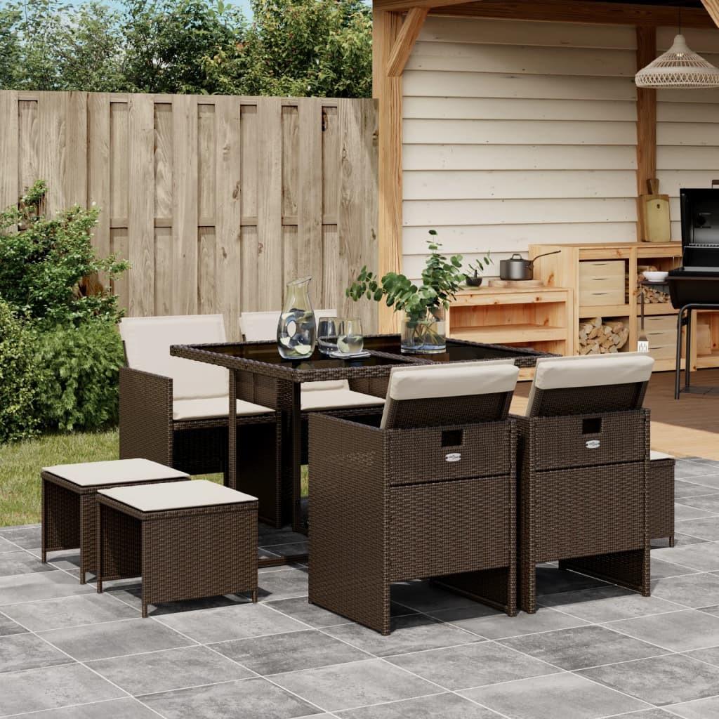 VidaXL Garten essgruppe poly-rattan  