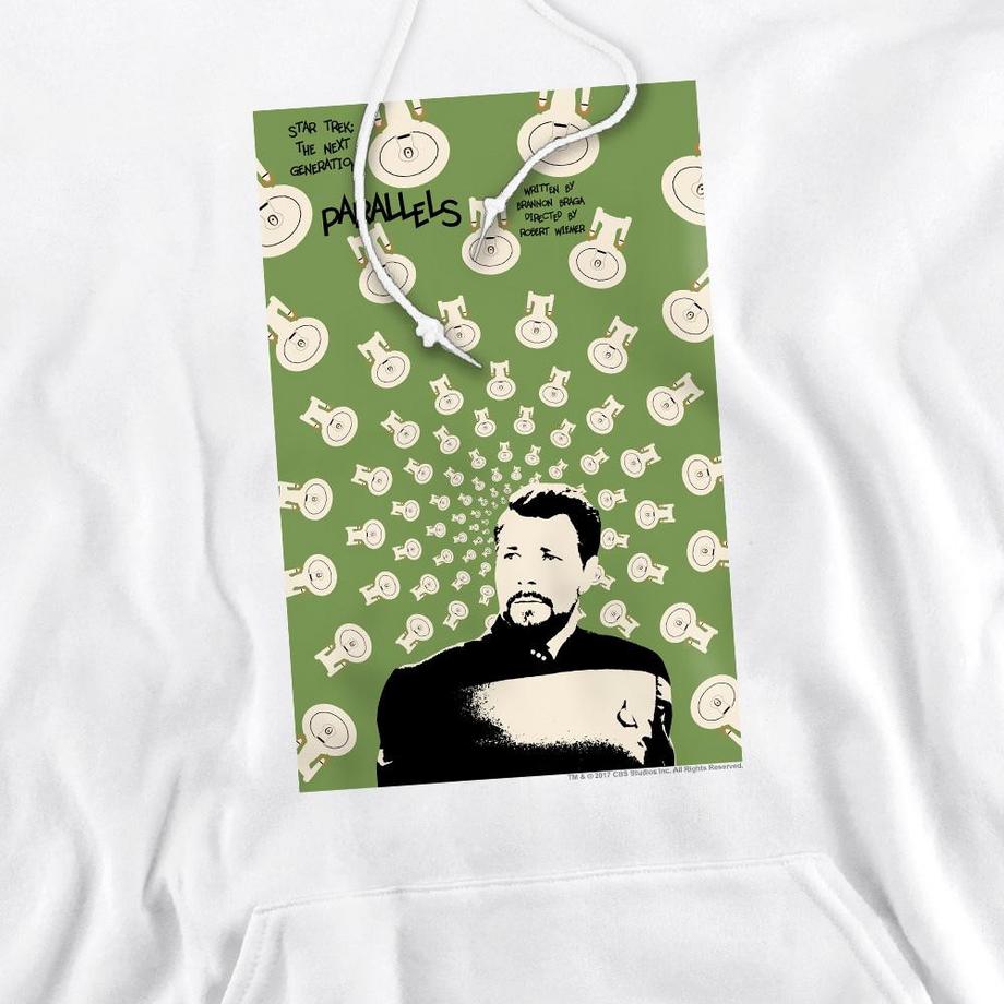 Star Trek The Next Generation Season 7 Episode 11 Felpa con cappuccio  