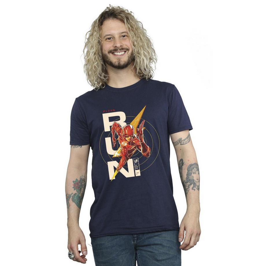 DC COMICS Flash Run T-Shirt Stampa Grafica  
