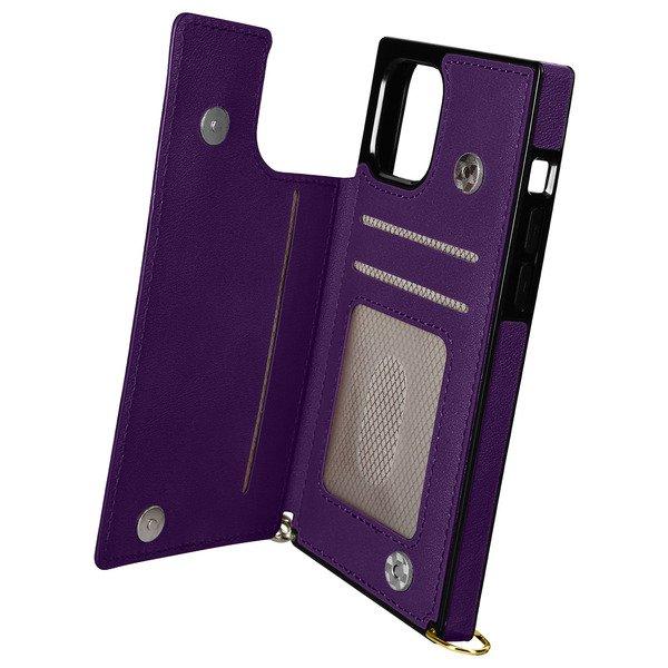 Avizar  Cover Tracolla iPhone 12 e 12 Pro Viola 