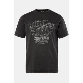 JP1880  T-shirt, manches mi-hauteur, imprimé Whiskey, look vintage, jusqu'au 8&nbsp;XL 