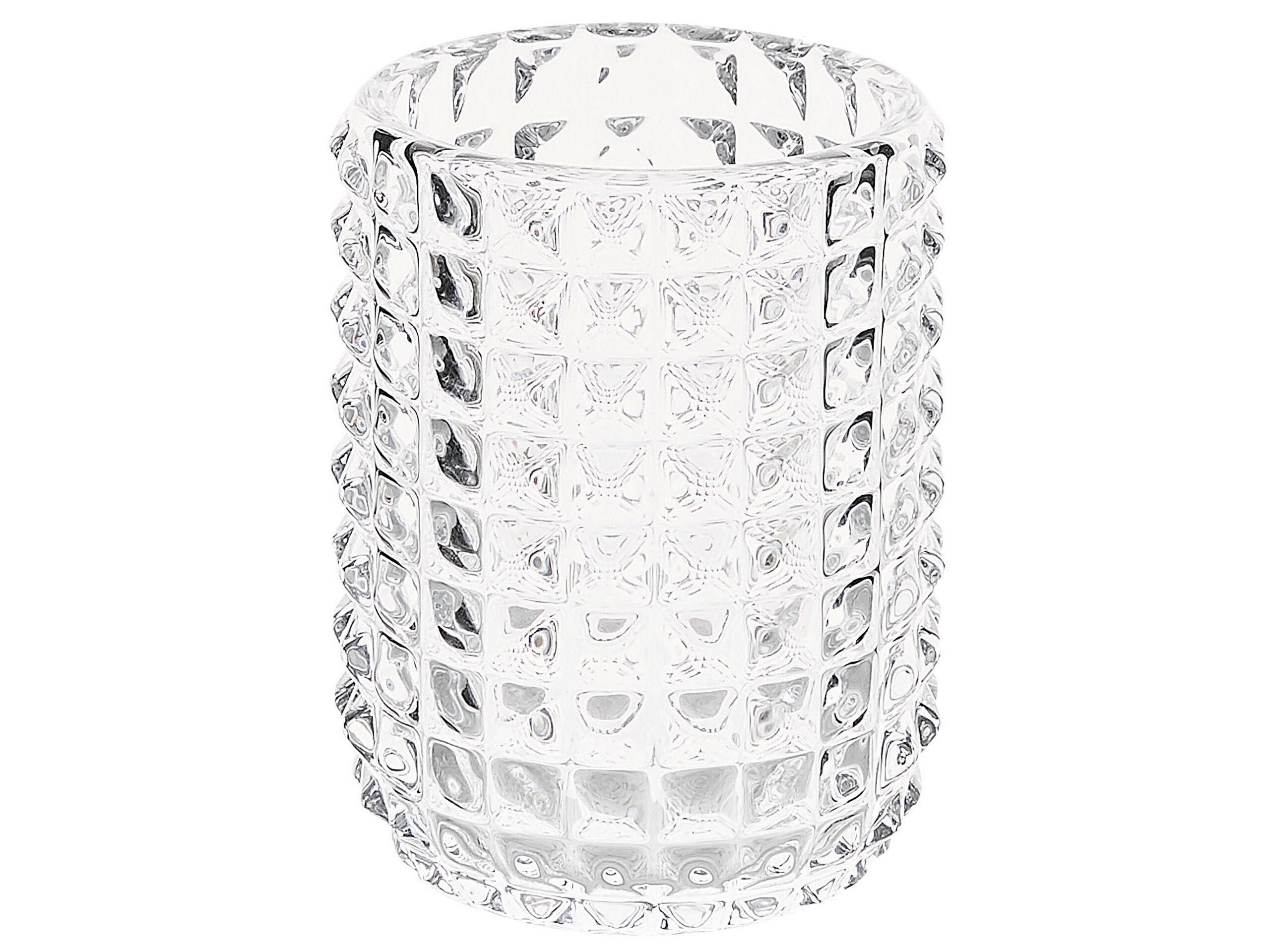 Beliani Set de 4 accessoires de salle de bain en Verre Moderne TAPIA  