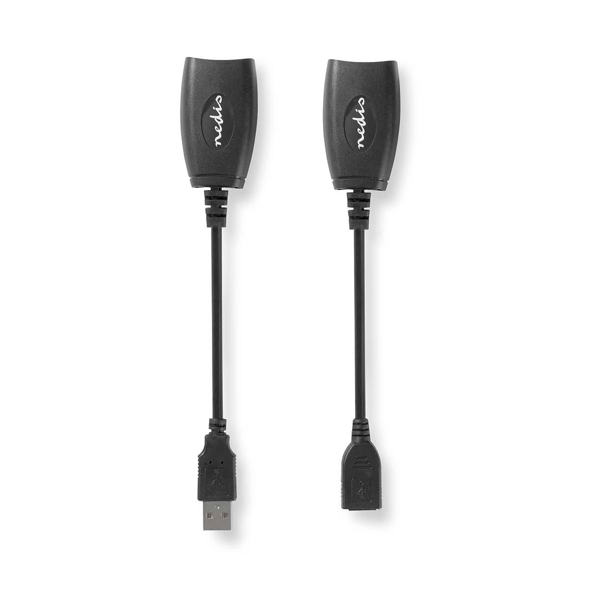 Nedis  Câble USB actif | USB 1.1 | USB-A mâle | RJ45 femelle | 12 Mbps | 0.20 m | Rond | Nickelé | PVC | Cuivre | Boîte 