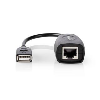 Nedis  Câble USB actif | USB 1.1 | USB-A mâle | RJ45 femelle | 12 Mbps | 0.20 m | Rond | Nickelé | PVC | Cuivre | Boîte 