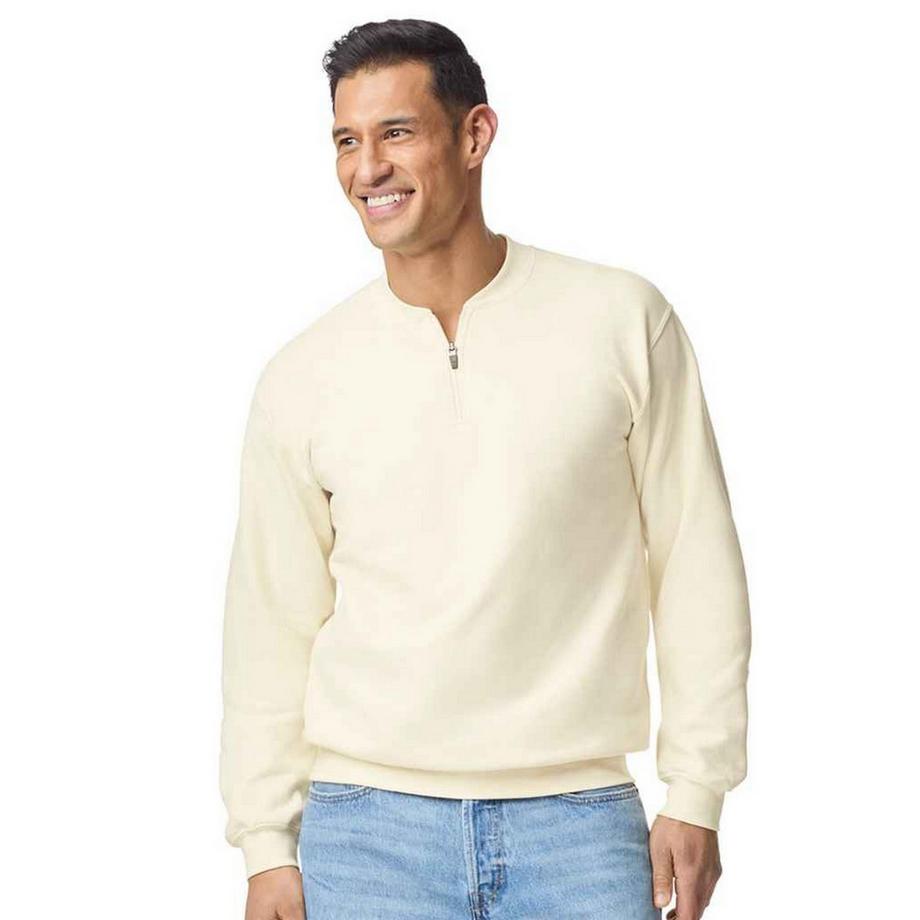Gildan Softstyle Sweatshirt mit kurzem Reißverschluss  