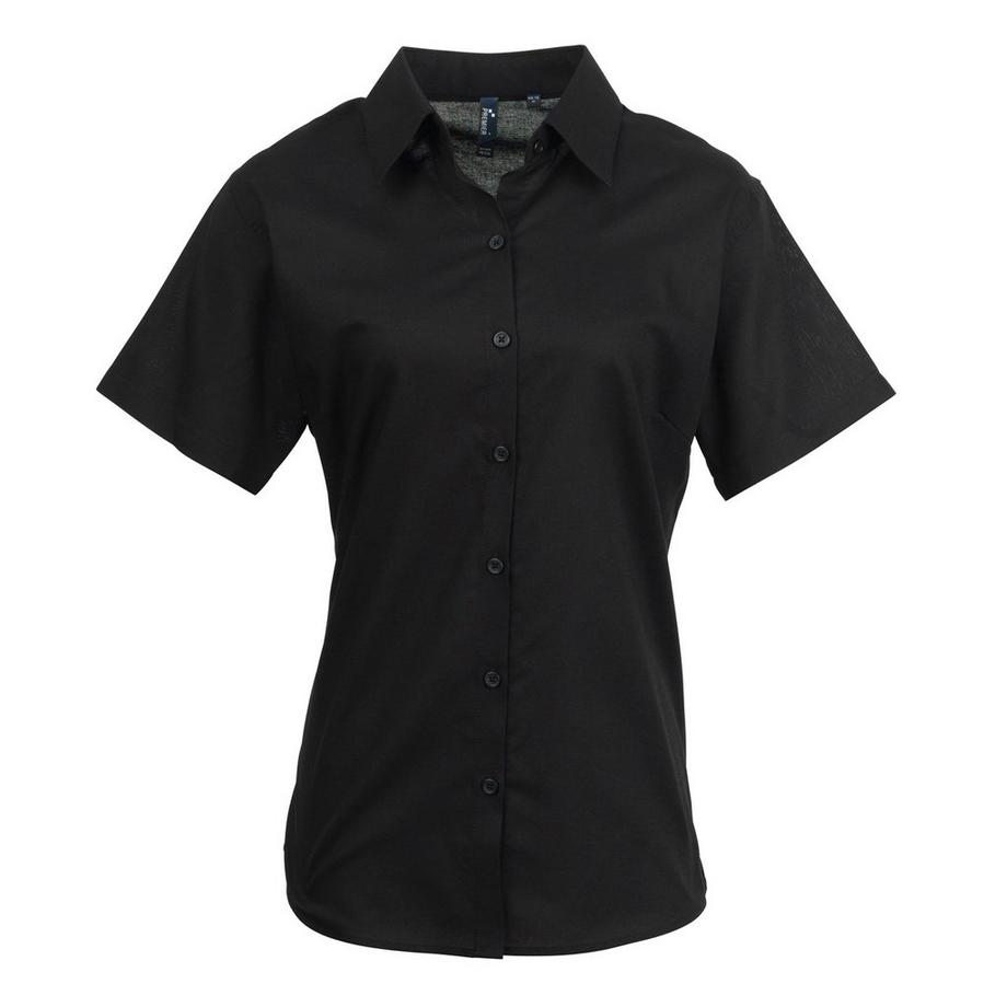 OxfordBluse Bluse Arbeitshemd, kurzärmlig