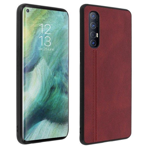 Avizar  Cover Oppo Find X2 Neo Pelle Rosso 