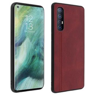 Avizar  Cover Oppo Find X2 Neo Pelle Rosso 