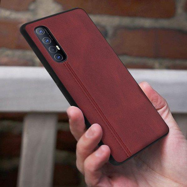 Avizar  Cover Oppo Find X2 Neo Pelle Rosso 