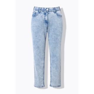 Ulla Popken  Boyfriend-Jerseyjeans, weites Bein, Komfortbund 