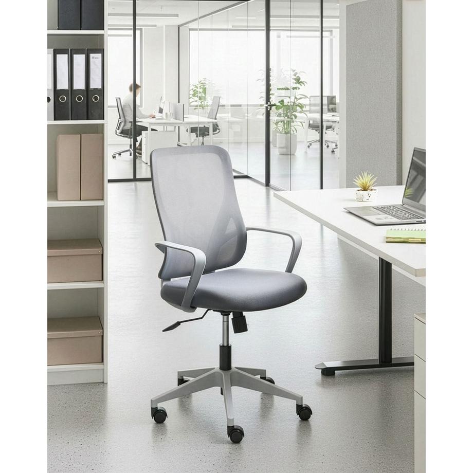 Beliani Chaise de bureau en Tissu maillé  LUMA  