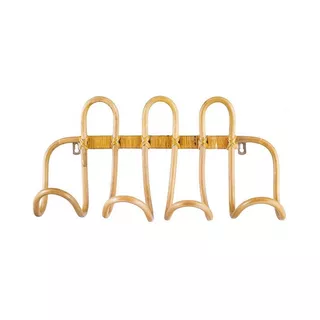 Vente-unique Wandgarderobe Rattan 9Naturfarben YELLI  