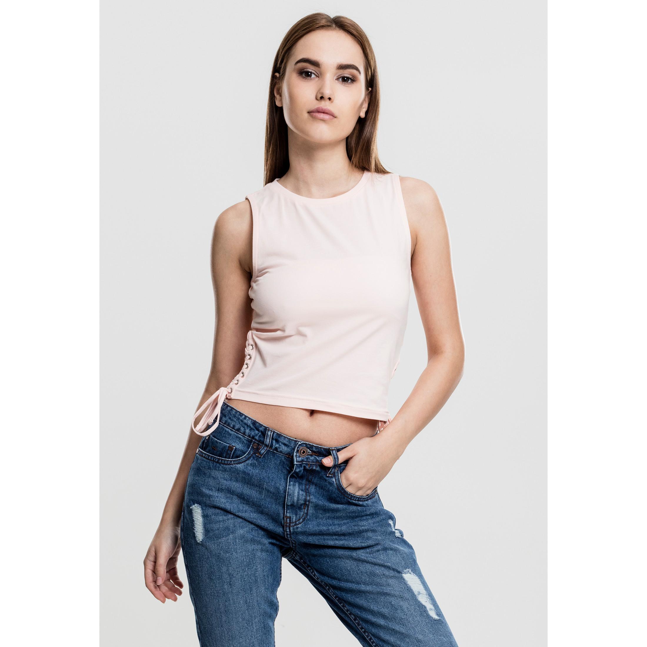 URBAN CLASSICS  crop top urban classic lace 