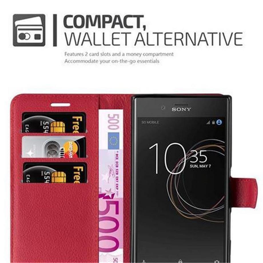 Cadorabo  Housse compatible avec Sony Xperia XZ / XZs - Coque de protection avec fermeture magnétique, fonction de support et compartiment pour carte 