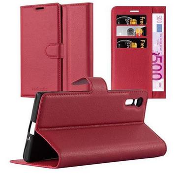 Housse compatible avec Sony Xperia XZ / XZs - Coque de protection avec fermeture magnétique, fonction de support et compartiment pour carte