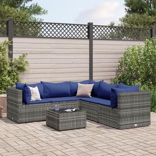 VidaXL set salotto da giardino Polirattan  