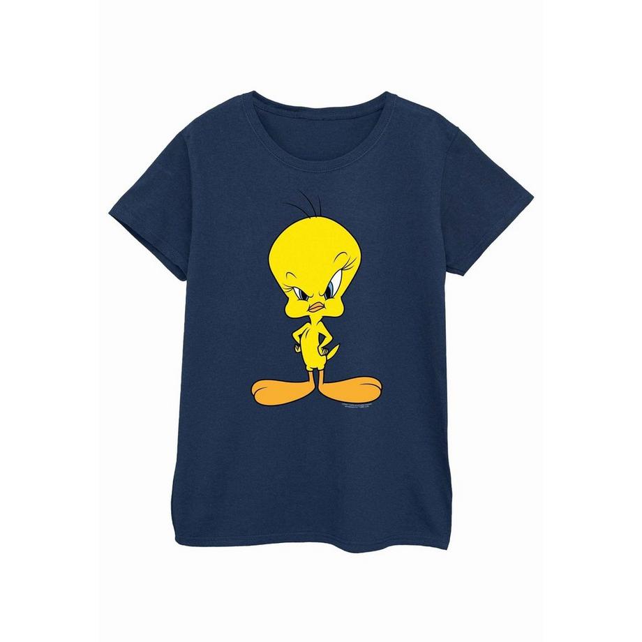 LOONEY TUNES Angry Tweety Bird T-Shirt Coupe Cintrée  