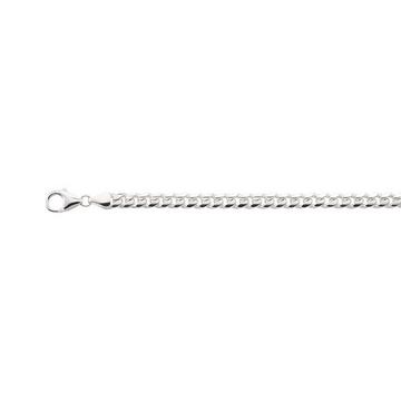 Collier gourmette en argent 925, 6mm, 60cm