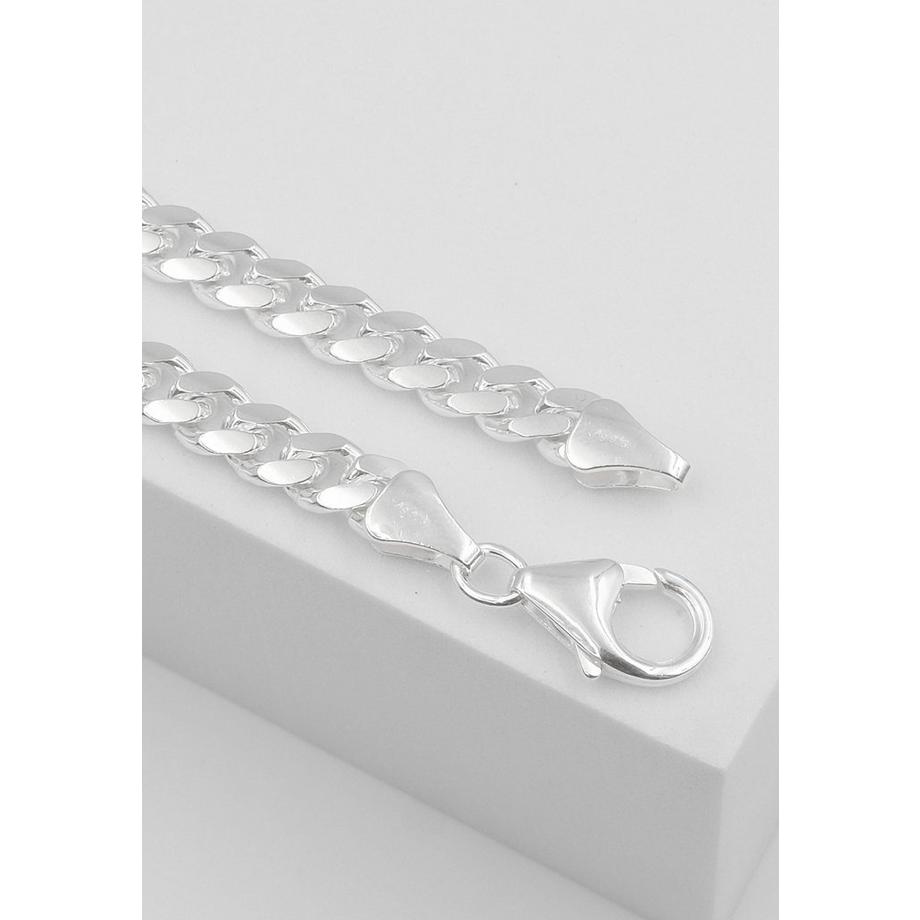 MUAU Schmuck  Collier gourmette en argent 925, 6mm, 60cm 
