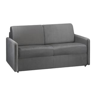 Vente-unique Schlafsofa 2Sitzer Samt CALIFE Liegefläche Matratzen  