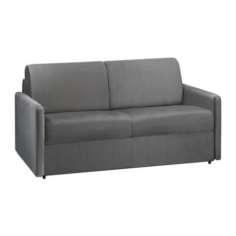 Vente-unique Schlafsofa 2Sitzer Samt CALIFE Liegefläche Matratzen  