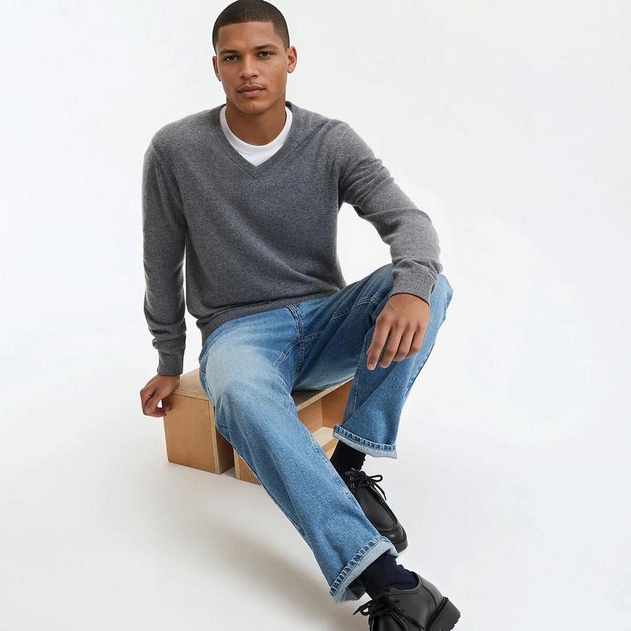 La Redoute Collections Kaschmir V-Pullover  