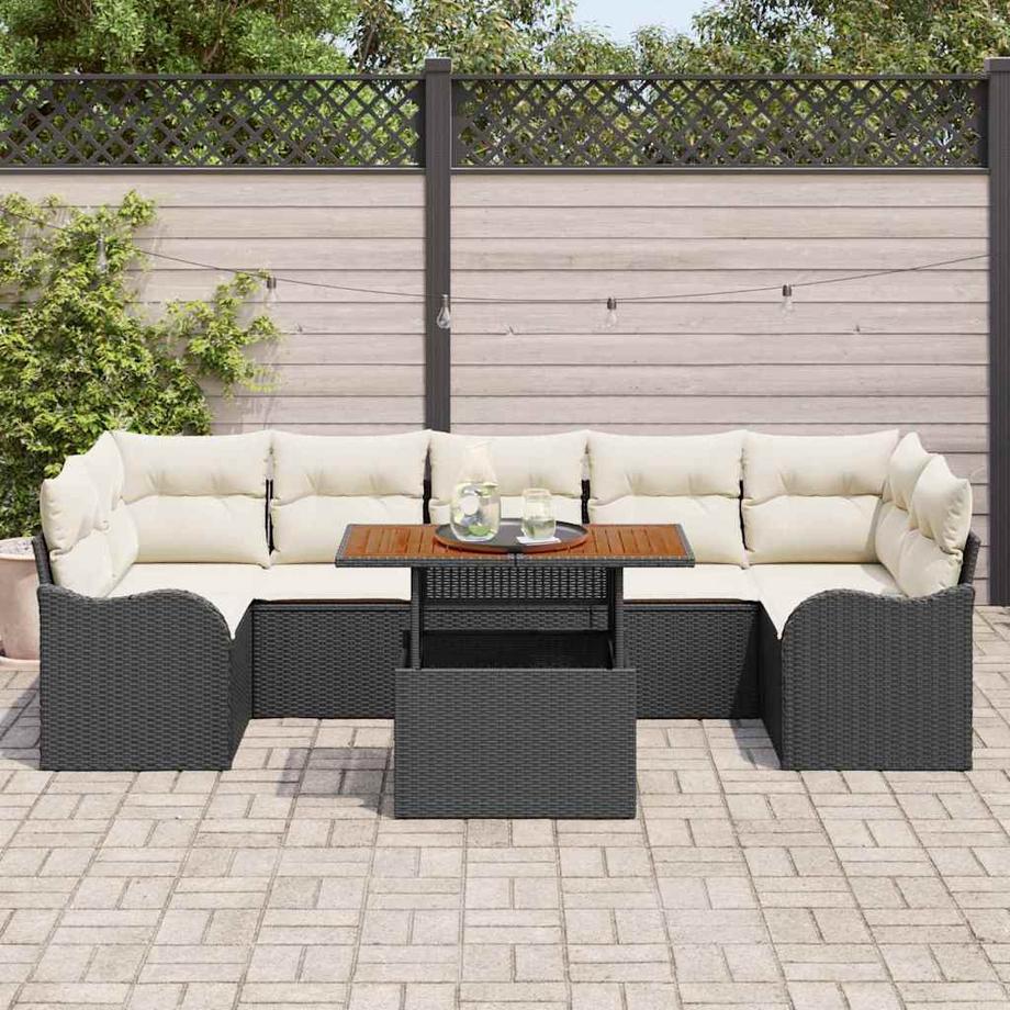 VidaXL Divano da giardino Polyrattan  