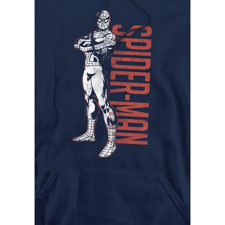 Spider-Man Grafik Print Kapuzenpullover  