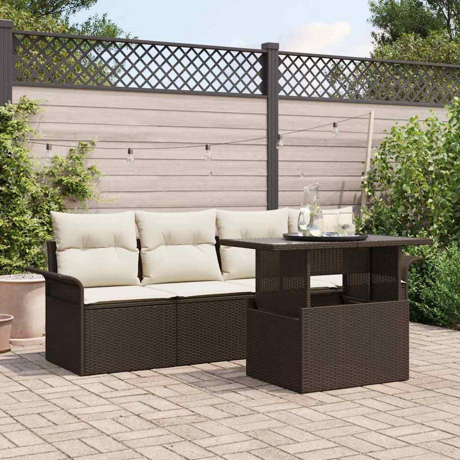 VidaXL Set di Mobili da Giardino Polyrattan  