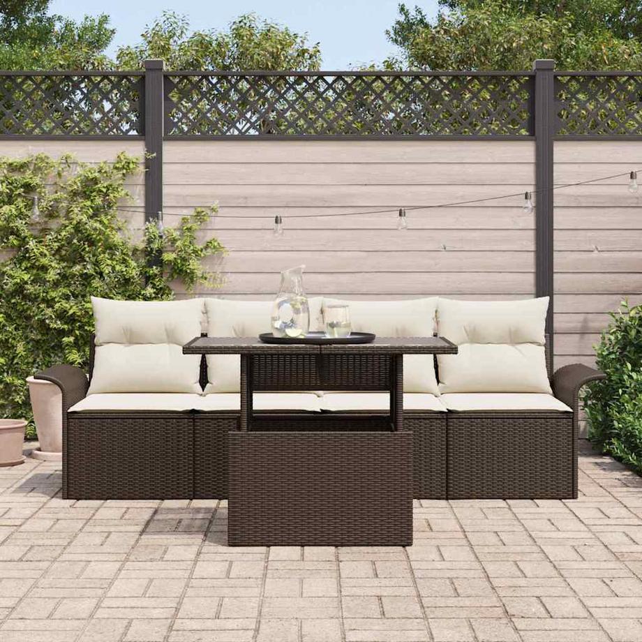 VidaXL Set di Mobili da Giardino Polyrattan  
