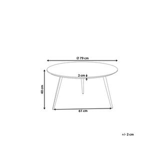 Beliani Couchtisch aus MDF-Platte Modern EFFIE  