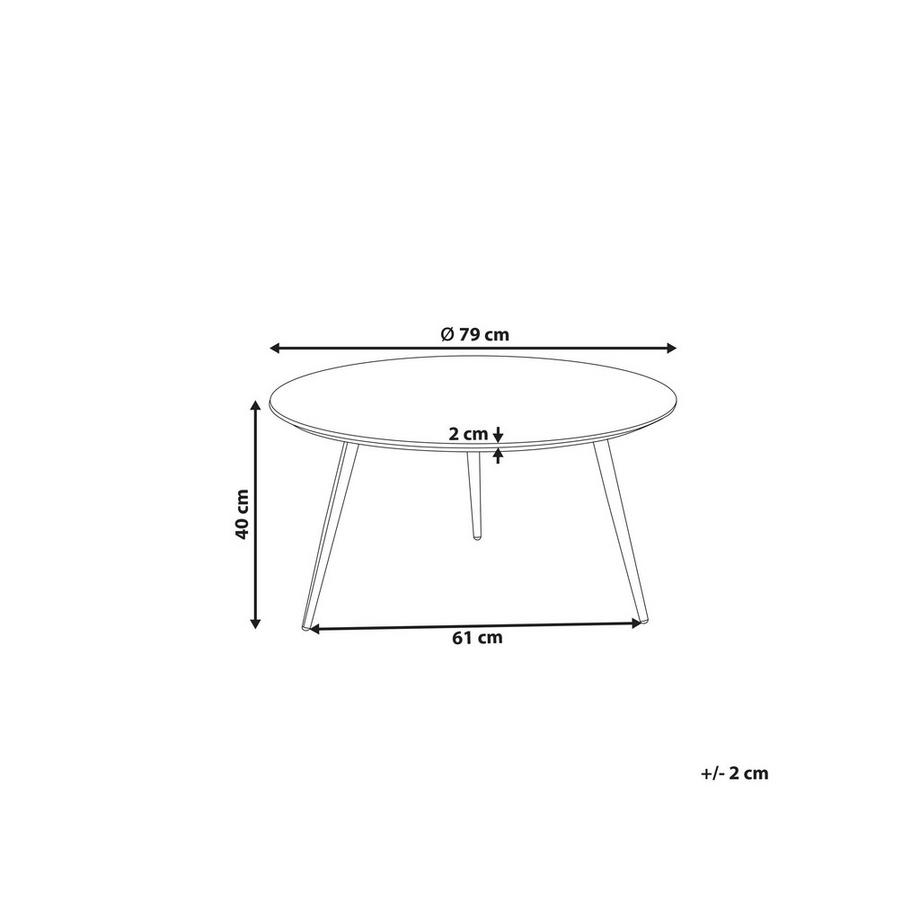 Beliani Table basse en MDF Moderne EFFIE  