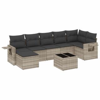 VidaXL set divano da giardino Polirattan  