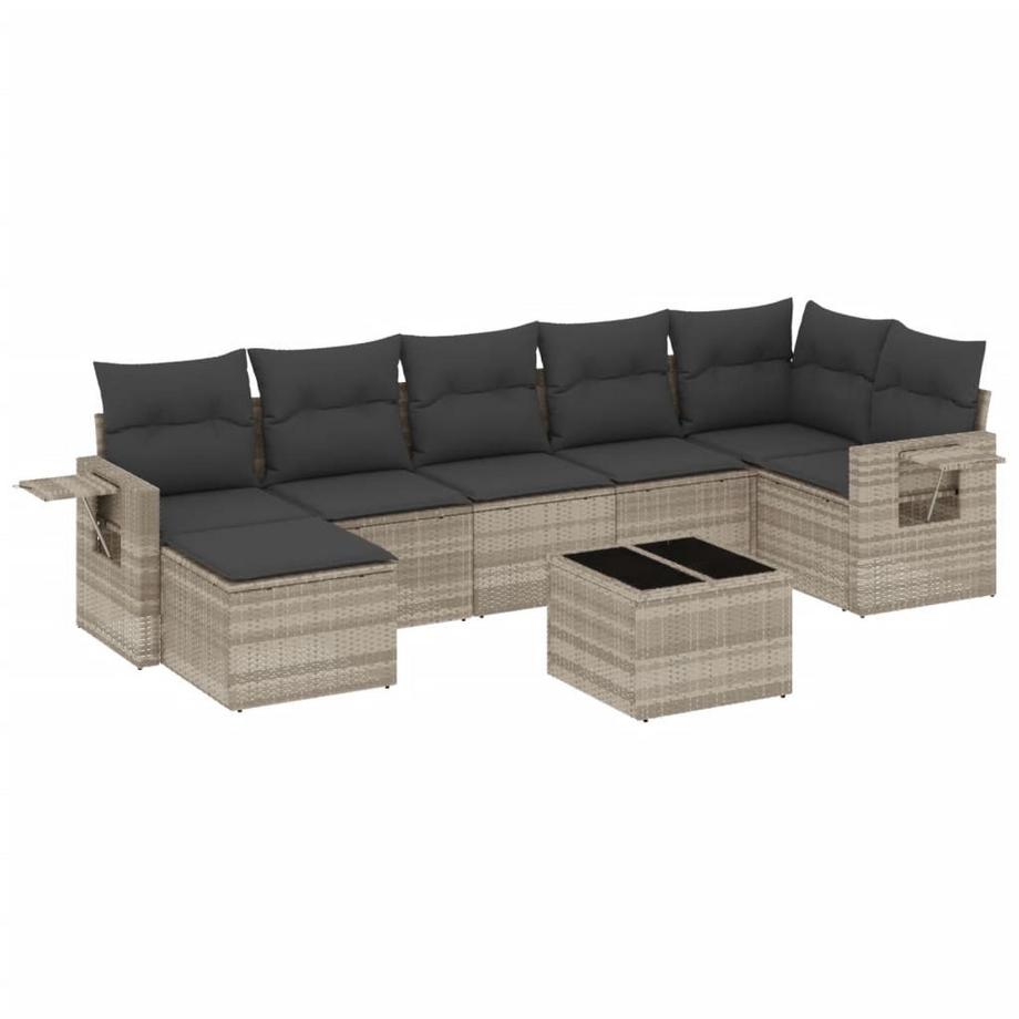 set divano da giardino Polirattan