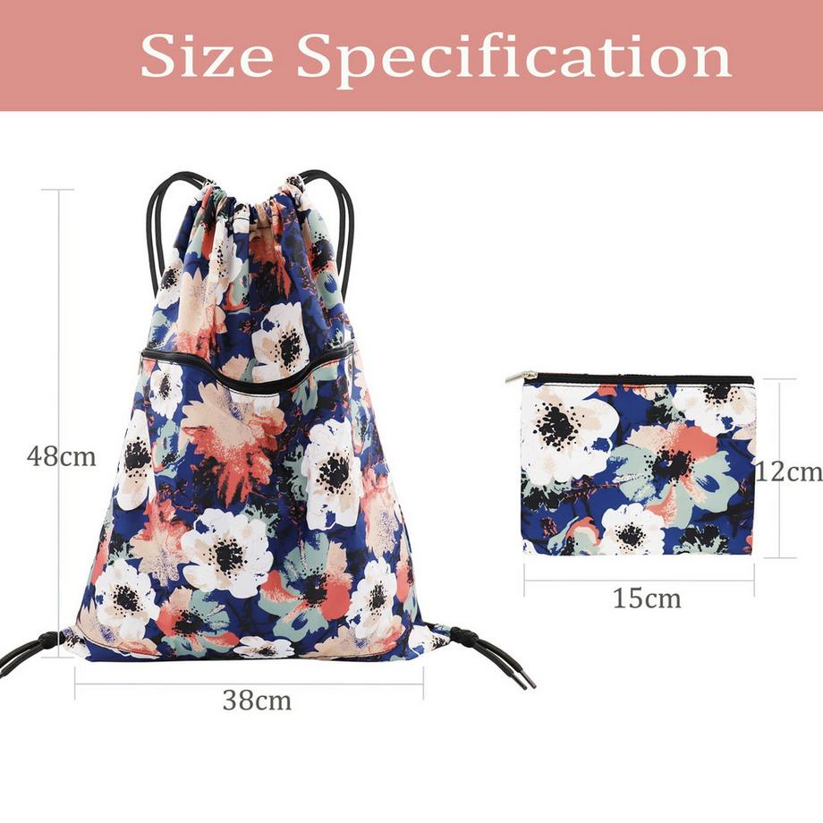 Only-bags.store  Turnbeutel mit Kordelzug, Turnbeutel Rucksack Tasche faltbar 